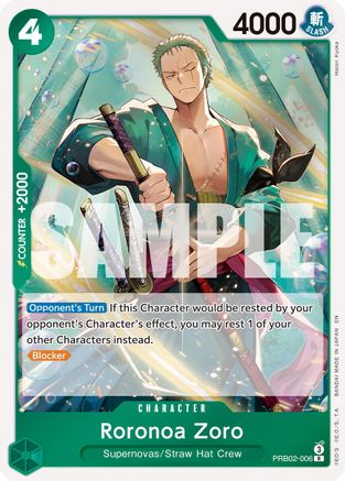 Roronoa Zoro - PRB02-006 (PRB02-006) (Foil)