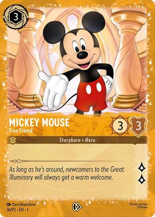Mickey Mouse - True Friend (Puzzle Promo) (DLPC-036) (Holofoil)