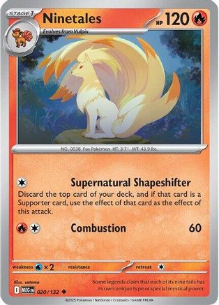 Ninetales (MEG-020) (Reverse Holofoil)