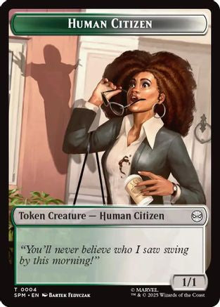 Human Citizen // Treasure Double-Sided Token (SPM-4 // 7) (Foil)