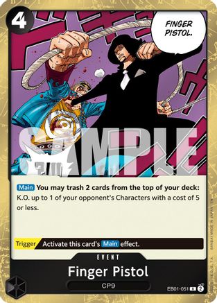 Finger Pistol (Reprint) (EB01-051) (Foil)