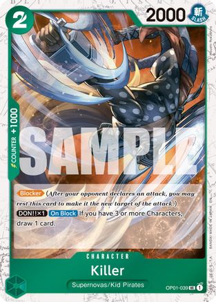 Killer (Pirate Foil) (OP01-039) (Foil)