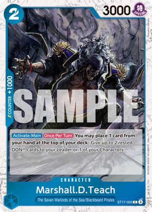 Marshall.D.Teach - ST17-005 (Pirate Foil) (ST17-005) (Foil)