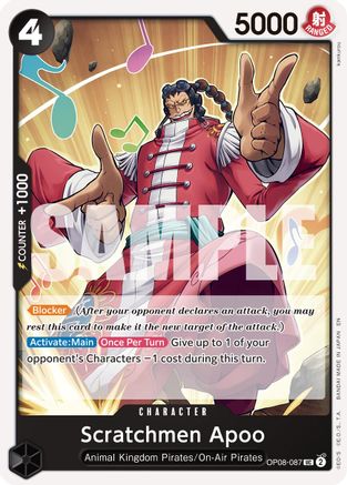 Scratchmen Apoo - OP08-087 (Reprint) (OP08-087)