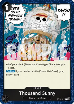 Thousand Sunny (Pirate Foil) (ST14-017) (Foil)