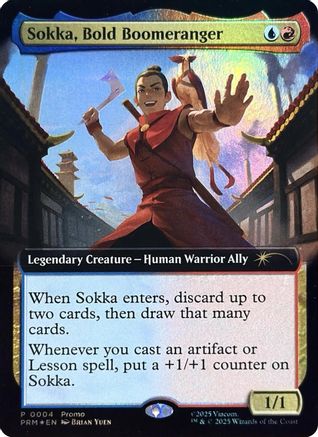 Sokka, Bold Boomeranger (Extended Art) (MEDIA-004) (Foil)