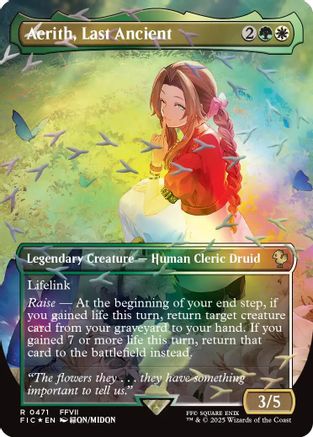 Aerith, Last Ancient (Borderless) (Chocobo Track Foil) (FIC-471)