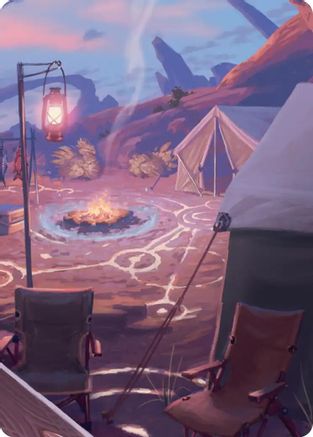 Chocobo Camp Scene Art Card (ASFIN-021)