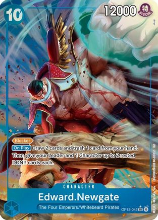 Edward.Newgate (Alternate Art) (OP13-042) (Foil)