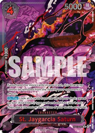 St. Jaygarcia Saturn (Parallel) (OP13-083) (Foil)