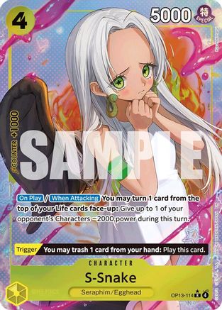 S-Snake (Alternate Art) (OP13-114) (Foil)