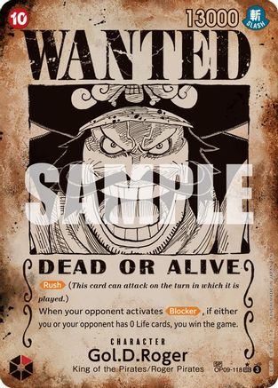 Gol.D.Roger - OP09-118 (SP) (Wanted Poster) (OP09-118) (Foil)
