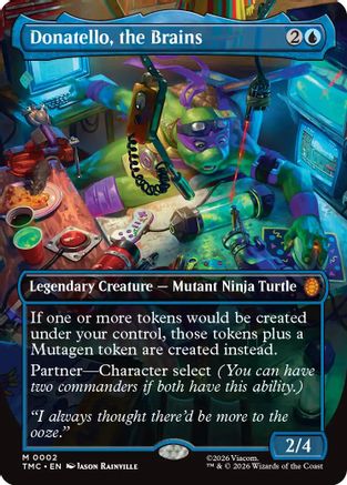 Donatello, the Brains (0002) (Borderless) (TMC-002) (Foil)