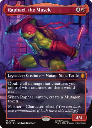 Raphael, the Muscle (Borderless) (TMT-004) (Foil)