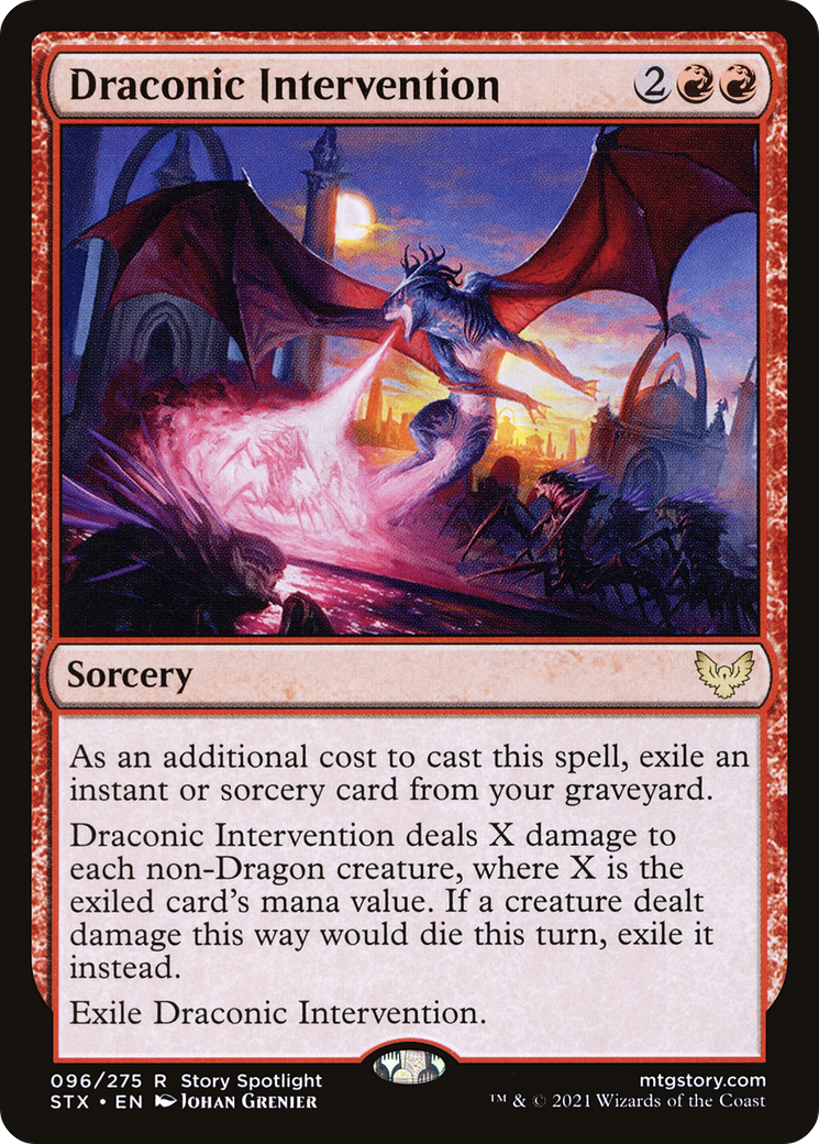 Draconic Intervention (STX-096) (Foil)