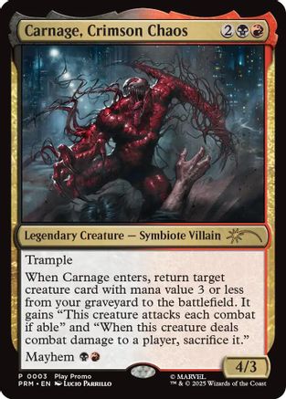 Carnage, Crimson Chaos (PW25-003) (Foil)