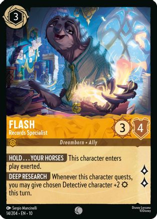 Flash - Records Specialist (10-014) (Cold Foil)