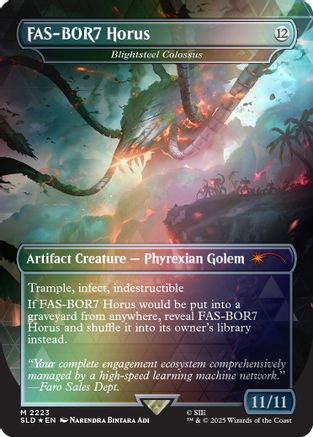 FAS-BOR7 Horus - Blightsteel Colossus (Rainbow Foil) (SLD-2223)