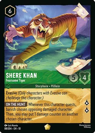 Shere Khan - Fearsome Tiger (10-088) (Cold Foil)
