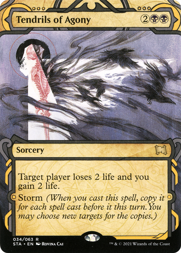 Tendrils of Agony (STA-034) (Showcase) (Borderless) (Foil)