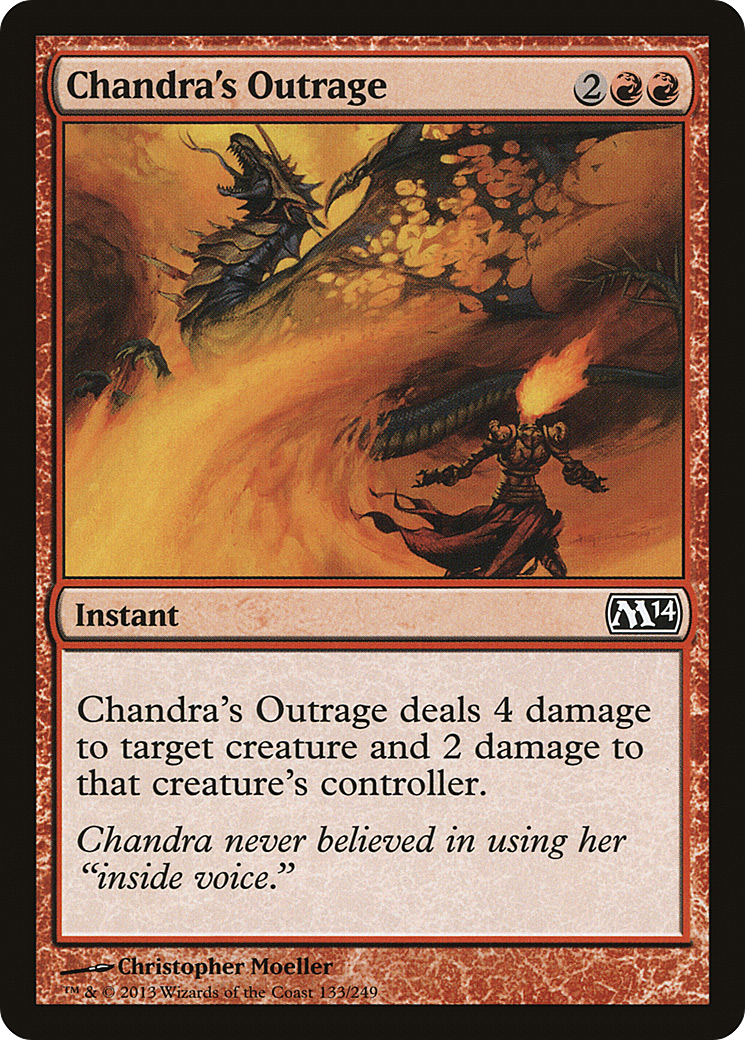 Chandra's Outrage (M14-133) (Foil)