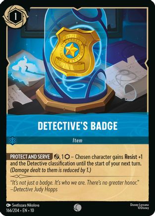 Detective's Badge (10-166) (Cold Foil)