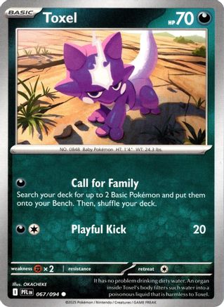Toxel (PFL-067) (Reverse Holofoil)