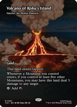 Volcano of Roku's Island - Valakut, the Molten Pinnacle (TLE-061) (Foil)
