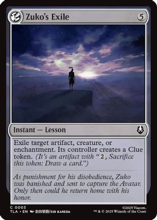 Zuko's Exile (TLA-003) (Foil)