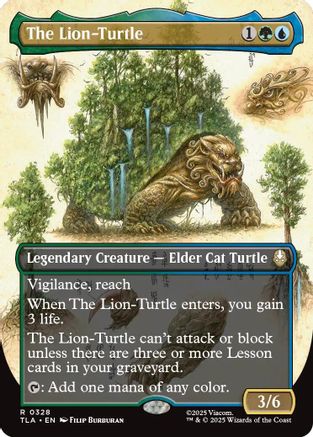 The Lion-Turtle (Borderless) (TLA-328) (Foil)
