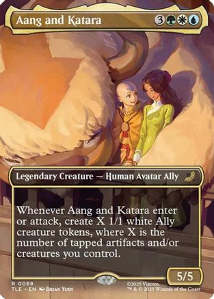 Aang and Katara (Borderless) (TLE-069)