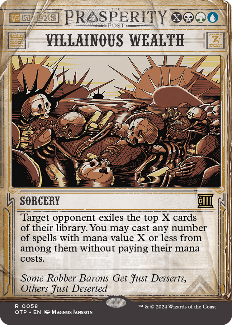 Villainous Wealth (OTP-058) (Showcase) (Borderless)