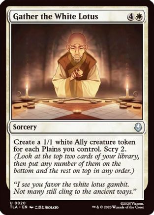 Gather the White Lotus (TLA-020) (Foil)