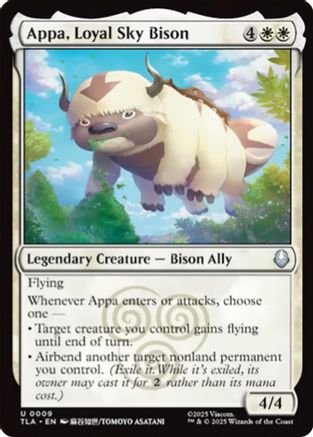 Appa, Loyal Sky Bison (TLA-009) (Foil)