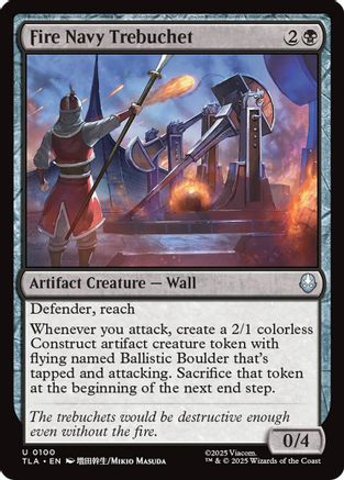 Fire Navy Trebuchet (TLA-100) (Foil)