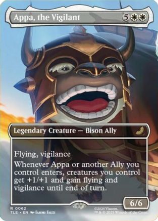 Appa, the Vigilant (Borderless) (TLE-062) (Foil)