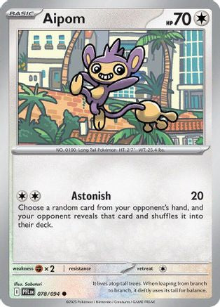 Aipom (PFL-078) (Reverse Holofoil)