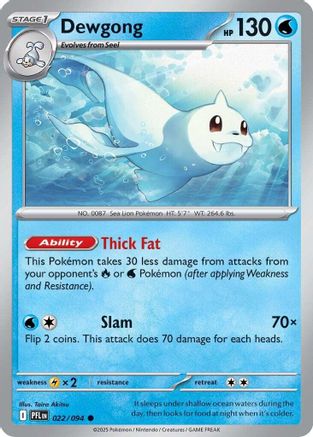 Dewgong (PFL-022) (Reverse Holofoil)
