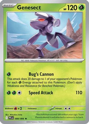 Genesect (PFL-008) (Reverse Holofoil)