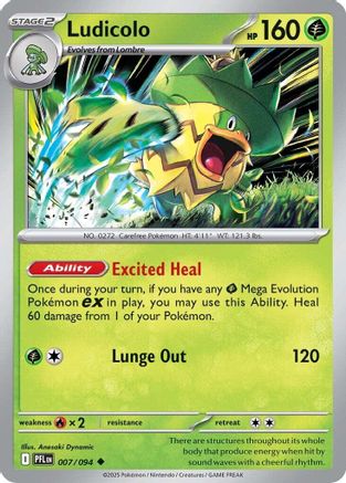 Ludicolo (PFL-007) (Reverse Holofoil)