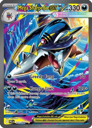 Mega Sharpedo ex (PFL-127) (Holofoil)