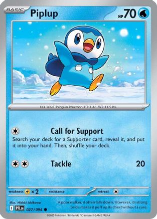 Piplup (PFL-027) (Reverse Holofoil)