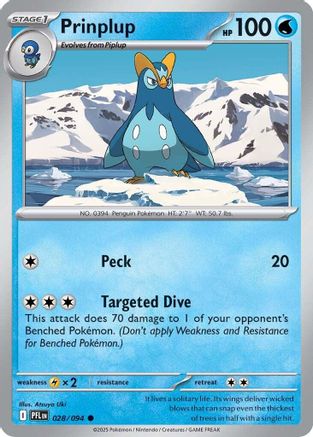 Prinplup (PFL-028) (Reverse Holofoil)