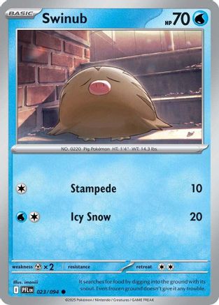 Swinub (PFL-023) (Reverse Holofoil)