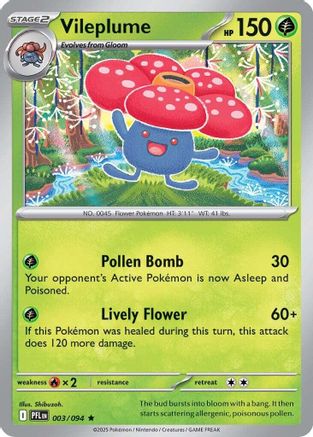 Vileplume (PFL-003) (Reverse Holofoil)