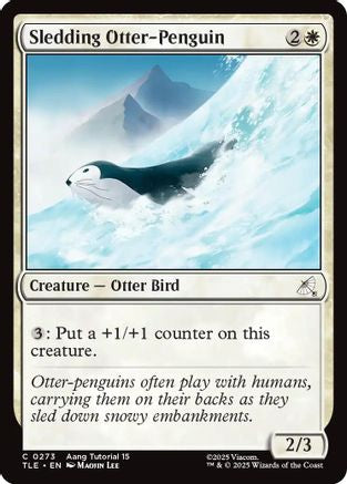 Sledding Otter-Penguin (0273) (TLE-273)