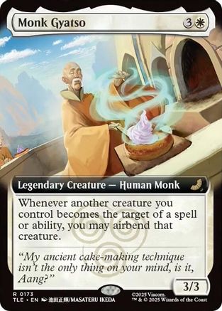 Monk Gyatso (Extended Art) (TLE-173) (Foil)