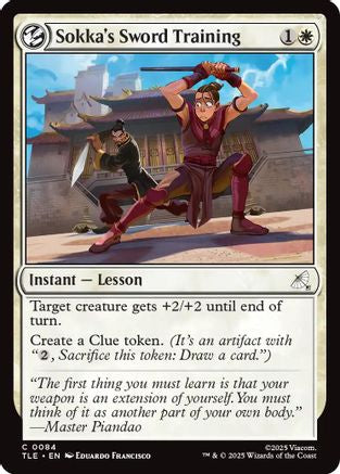 Sokka's Sword Training (TLE-084) (Foil)