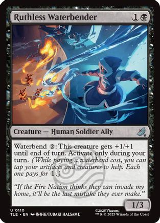 Ruthless Waterbender (TLE-110) (Foil)