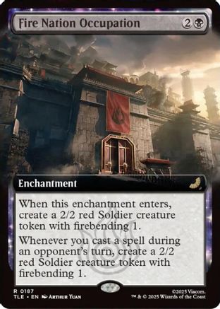 Fire Nation Occupation (Extended Art) (TLE-187) (Foil)